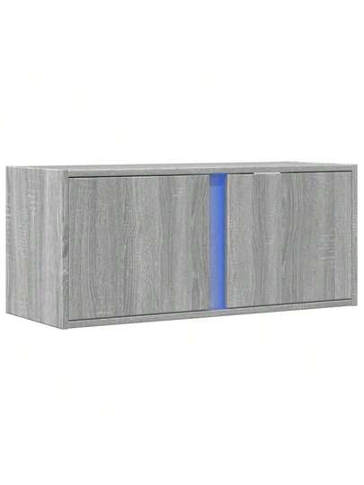 VidaXL TV Wand Unit LED 80x31x35 Cm Grijs Sonoma Oak view 3