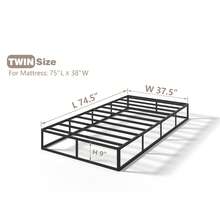 5 7 9 Inch Metal Box Spring For Queen Bed – Base De Cama Queen / Cama King Size, Heavy Duty Beds Frame, 3000 Lbs Capacity, Low Profile Mattress Foundation, Noise-Free, Easy Assembly,Camas Queen Modernas,Cama Full,Camas Queen Modernas,Room Decor,Furniture,Christmas,Furniture Living Room,Living Room Decor,Room Decoration Stuff - 9吋高 - 查看 8
