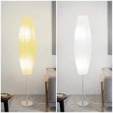 HonoDing Paper Floor Lamp, 59'' Minimalist Japanese Lamp, Perfect For Living Room, Office, Bedroom, Kids Room, Reading, Home Decor- No Bulb(Oval 2 Pack) - 查看 6