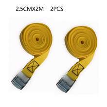 2 szt. Lina napinająca do samochodu, mocny pas z grzechotką, pasek mocujący do bagażu samochodowego, do ciężarówki, motocykla, roweru, łodzi