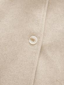 Elegant Loose Fit Women's Winter Jacket - Apricot - View 10