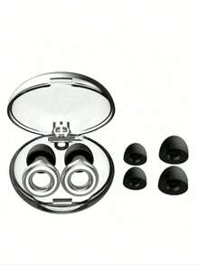 Ear Plugs For Sleeping - 38dB Noise Reduction Soft Silicone Sleep Earplugs,Reusable Hearing Protection Earplugs For Sleep,Work,Ear Plugs Sleeping,Travel,Concerts