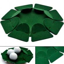 1 Pc Green All-Direction Putting Cup Practice Hole Cup Surface Flocking For Indoor &Outdoor Golf Practicing, Essential Golf Gear For Men & Women, Perfect Gift For Golf Lovers