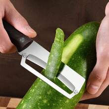 Stainless Steel Peeler For Vegetables And Fruits - Professional Ergonomic Y Peeler With Soft Grip Handle For Effortless Peeling Of Potatoes, Carrots, Cucumbers, Apples & More - màu nâu - Xem 9
