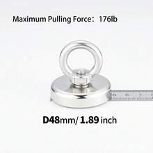 Ímã de terras raras de neodímio de grande porte e ímã de dragagem de alta resistência: revestimento de níquel-cobre-níquel, metal de alta precisão, placa magnética subaquática, fixador magnético forte e transportador industrial