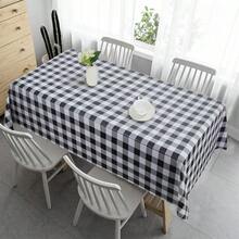 Vinyl Tablecloth With Flannel Backing Checkered Vinyl Plastic Table Cloth Cover Oil Spill Proof PVC Table Cloths For Camping Picnic Dining Indoor Outdoor Black 60X102IN - Black - View 2