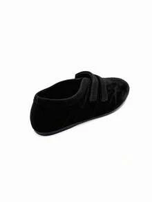 Mocassini casual comodi da donna con suola morbida e punta tonda, scarpe casual leggere e antiscivolo, resistenti per l'uso all'aperto e in ufficio - nero - Visualizzare 2