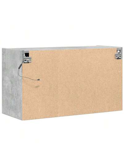 VidaXL TV Wand Unit LED Lighting 80x31x45 Cm Concrete Grijs view 8