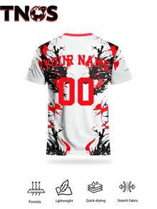 Customized Men Soccer Jersey DIY, Name And Number Printing Available, Team Name Matching Service For Japanese, European And American Men - White - View 3