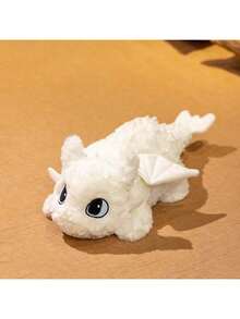 How to Train Your Dragon 坐姿驯龙师毛绒玩具 - 可爱的卡通风格毛绒动物，生动传神的眼睛，采用柔软的聚酯纤维制成，深棕色和混合色可选，是送给龙爱好者的完美生日礼物，趣味十足的龙形毛绒玩具，经久耐用，夜煞无牙白龙儿童毛绒玩具装饰 - 彩色 - 查看 11