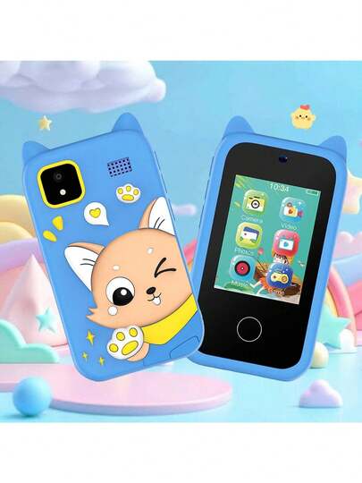 Kids Smart Phone Learning Toy With Games, Music,Video, 2.8'' Touchscreen Phone For Age 3-12 Girls Boys Kids Smart Toys Great For Birthday Gifts, Best Christmas Gifts For Girls Boys, Kids Electronic Learning & Education Toys,Bedtime Story Playback, 9600W Dual Camera, Fun Graffiti And Music Games, Music Player, 1080P Video, Game