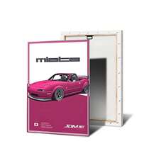 Tranh treo tường (1/3 tấm), có khung tùy chọn, tranh vẽ xe đua GTR hiện đại trên vải canvas, tranh áp phích xe đua JDM, thích hợp cho phòng bé trai, trang trí nhà cửa theo chủ đề xe đua. - Nhiều màu - Xem 20