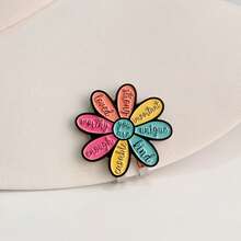 彩色八瓣花设计磁性高尔夫球标记夹 - 轻松在果岭上找到球，是送给高尔夫球手的完美礼物 - 八瓣花 - 查看 3