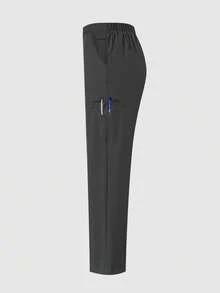 Pantalones de alta calidad para mujeres/enfermeras, pantalones cómodos, pantalones de unicolor y simple con múltiples bolsillos