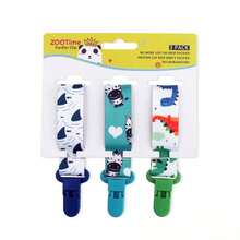 3pcs Baby Pacifier Clips, Universal Pacifier Chains Suitable For Pacifiers/Teethers/Toys, Unisex - Multicolor - View 7