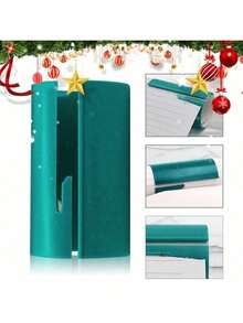 1 pieza/2 piezas Cortador de papel cilíndrico portátil, tijeras para envolver regalos, cortador de papel navideño, Halloween, Navidad - Multicolor - Ver 7