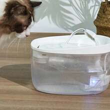 2,2 L/74 oz/0,58 Gallonen automatischer Katzenwasserbrunnen, USB-betrieben, mehrere Wasserzufuhrmodi, leise Anti-Trocken-Lauf-Wasserpumpe, bietet 7 Tage gesundes Trinkwasser und 1 Tag Notfall-Wasserspeicherung, Ersatzfilter erhältlich