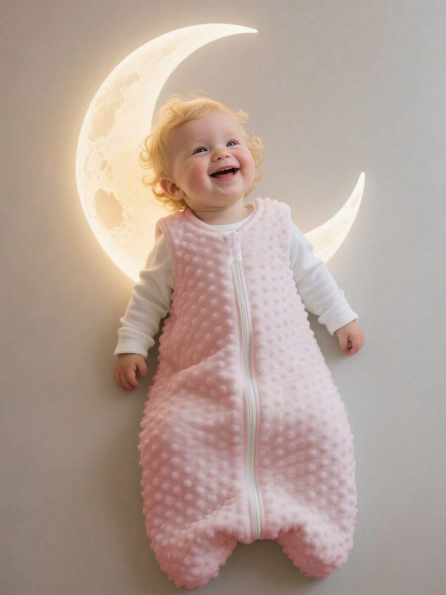 1 Túi ngủ mùa đông dày cho bé siêu mềm 1.0 TOG, Túi ngủ chấm bi Minky cao cấp cho bé, khóa kéo 2 chiều, chăn mặc cho bé - Nhiều màu - Xem 1