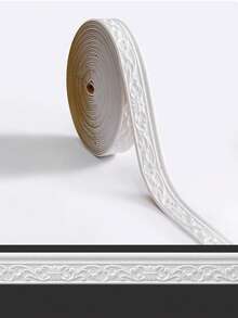 自粘式 3D 泡沫墙裙线 - 防水、易于安装的装饰边框，适用于客厅、卧室和办公室 - 彩色 - 查看 7