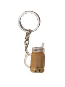 Cute Liquid Boba Keychain, Mini Funny Bubble Tea Keychain, Wallet Charm, Attractive Car Key Chain Accessory For Women Christmas Gift Ideas Bag Accessories Lanyards With Id Holder Car Accessories Bag Charms