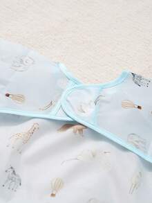 1 Stück Langarm-Schürze, leicht zu reinigende Essens-Lätzchen, Polyester-Überzieher-Schürze zum Füttern, Malen und sauberen Mahlzeiten, Kinderzubehör für 6-36 Monate