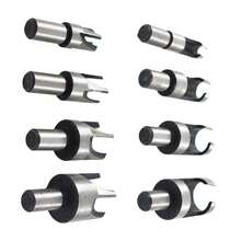 8Pcs Wood Plug Cutter Metric Carbon Steel Straight And Taper Claw Drill Bit Set Fit For Woodworking Hole Saw Cutting 6mm 10mm 13mm 16mm - 銀色 - 查看 2
