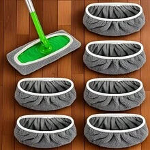 4pcs High Quality Reusable Mop Replacement Pads: Washable, Durable, Wet & Dry Use, High Absorbency, 2 Sizes