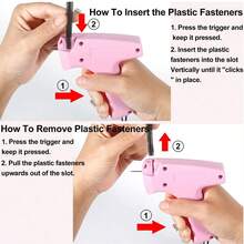 Stitch Gun For Gun Stitchy Clothes, Tagging Gun For Clothing, Handheld Tag Gun Quick Stitch Sewing Gun, Portable Quick Clothing Fixer Hemming Tool Includes 6 Needles And 1000 Black White Fasteners Mini Speedy Sticky Sewing Hemming Tool