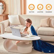 Chăn điện sưởi ấm, Tự động tắt trong 10 giờ, 9 mức nhiệt, Chăn sưởi ấm có điều khiển kép, Chăn sưởi ấm mềm mại, Sưởi ấm nhanh, Quà tặng Giáng sinh, Túi sưởi ấm tay, Quà tặng cho nam giới, Quà tặng tất, Túi sưởi ấm tay có thể sạc lại - Hải quân - Xem 4