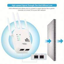 300Mbps/1200Mbps WiFi Extender With 2.4G/5G Dual Band, 10000 Sq Ft Coverage, High-Quality Signal Amplifier & Outdoor Relayer, Interference-Free, Ideal For Home & Office, Perfect Gift For Christmas, Halloween, Or Son'S Birthday, Wifi Extender - UK Plug(220-240V) - View 6