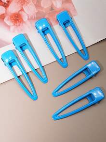 6 pièces/set Pinces à cheveux goutte d'eau bleue creuse, convient pour un port quotidien, pinces à cheveux, pinces à cheveux, barrettes à cheveux