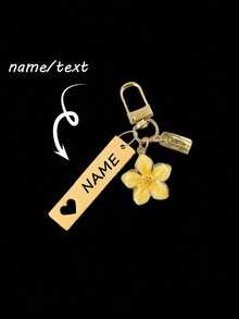 1 pezzo Portachiavi in metallo personalizzato a forma di fiore di ciliegio, leggero ed elegante, con accessorio tag, adatto per borse, chiavi dell'auto, regali di coppia e vacanze, multifunzionale, durevole, ornamentale, riutilizzabile, raffinato, di stile, di alta qualità, colorato, moderno, personalizzato, unico, regali ideali per lui, regali ideali per lei, fidanzato, amici, tea room, casa, ufficio, per anniversari, per San Valentino, per la Festa della Mamma, per compleanni, per la Festa del Papà, per matrimoni, per il riscaldamento della casa, atmosfera natalizia in casa, souvenir