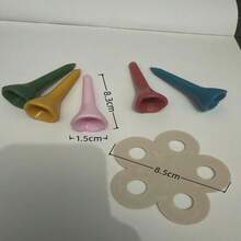 5/10 piezas Estación de abastecimiento de agua de resina con diseño floral - Comedero decorativo para colibríes y abejas para jardín, patio y alféizar de ventana - Motivos pintados a mano de mariposa y flor - Accesorio exterior para apoyo a polinizadores y decoración de verano! - Multicolor - Ver 6