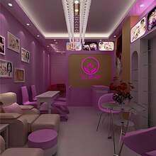 1pc Pink Neon Nail Salon Sign LED Decorative Light, USB Powered, Suitable For Nail Salon, Beauty Salon, Eyelash Extension, Spa Decor