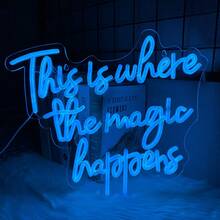 This Is Our Happy Place Neon Sign,This Is My Happy Place Neon Signs For Teen Girls Bedroom Decor,LED Sign For Wall Decor, Nightstand Atmosphere Light,Suitable For Wedding,Birthday Party,Christmas Gifts,Bar,Home,Club,Classroom Wall Decorations,USB Power Supply Can Be Reused,Easy To Install. - Multi-color light - View 8