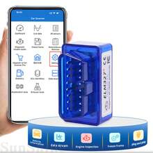 1PC Bluetooth 5.0 OBD2 Scanner ELM327 Chip ABS Car Diagnostic Tool,Car Scanner Compatible With IOS And Android OBD2 Car Diagnostic Tool Wireless OBD Car Code Reader – Check Engine Code Reader - Mini V2.1 - 彩色 - 查看 8