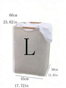 1PC Simple Foldable Portable Fabric Laundry Hamper - Household Laundry Basket For Bedroom & Bathroom, Laundry Storage Basket & Laundry Bin