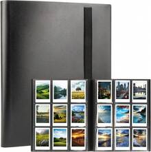 288 Pockets 2x3 Photo Album - Black Photo Card Book, Small Photo Album, Large Capacity Photocard Book With Strapsfor Collecting Small Cards, Stamps, Postcards,Instant Print Camera - 1 - Xem 7