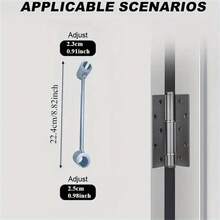 2pcs Door Hinge Adjustment Tool, Multi-Size Craftsmanship Portable Labor-Saving, Professional Door Hinge Adjustment Wrench, Flag Hinge Hinge Selection Seam Adjustment Wrench, For Standard Door Commercial Hinge Maintenance - Multicolor - View 14