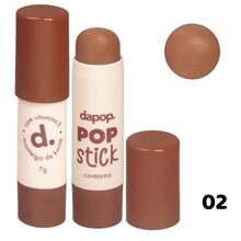 Dapop Creamy Stick Contour Stick Pop With Natural Finish And Easy Blending Color 02 Warm Brown - MÀU SẮC 02 - Xem 6