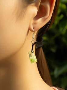 1雙時尚個性化酒杯造型耳環,適合女性參加派對和街頭攝影 - 紅酒杯 - 查看 14