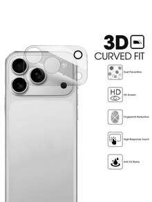 Bộ 3 miếng dán bảo vệ ống kính camera tương thích với iPhone 17, 17 Air, 17 Pro Max, kính cường lực HD 9H, tương thích với iPhone 17, 16, 15, 14, 13, 12, 11. Miếng dán bảo vệ ống kính camera 3D, chống trầy xước, dễ dàng lắp đặt. Thích hợp sử dụng hàng ngày, tại văn phòng, nhà. Ốp bảo vệ camera chống nước, chống sốc, chống rơi vỡ và chống trầy xước. - Trong sáng - Xem 8