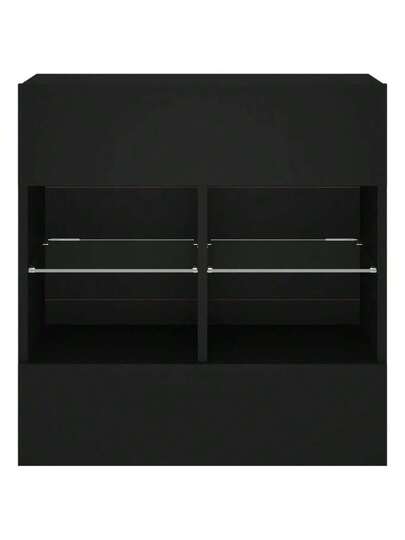 VidaXL TV Wand Unit LED Lighting 58.5x30x60.5 Cm Zwart view 7