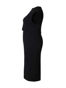 Plus Size Fitted Top And Bodycon Skirt 2 Pieces Set Elegant Black Summer - Black - View 3