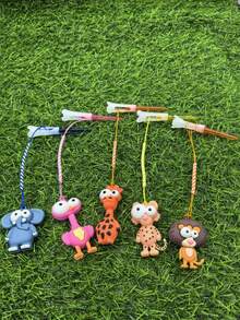 1 件高尔夫球座，带可爱大眼动物吊坠，软橡胶头高尔夫球座，防丢失 - 彩色 - 查看 7