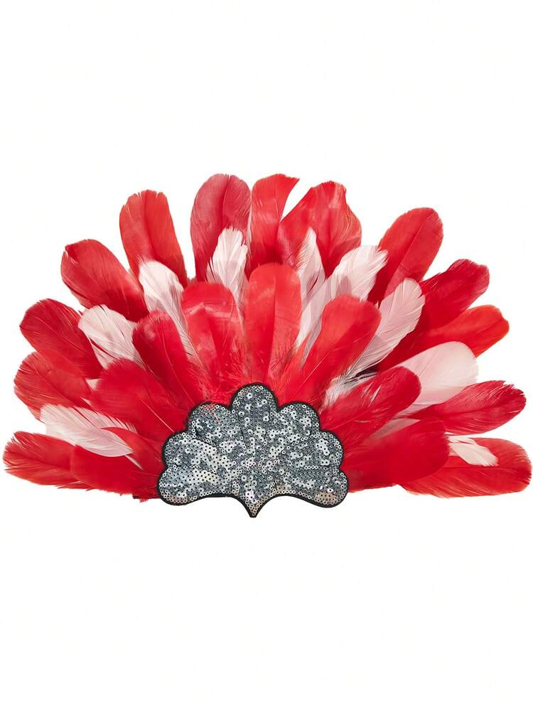 D EXCEED 1/2/3/4 piezas Máscara de media cara con plumas artificiales de estilo veneciano para mujeres - Para eventos de cosplay, celebraciones de Halloween, fiestas de carnaval, elegantes bailes de máscaras y fiestas temáticas - Multicolor - Añade 7