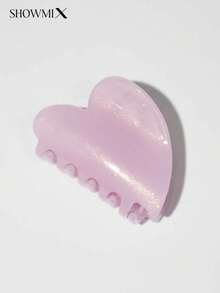 Neue farbenfrohe herzförmige Haarspange, hochwertige vielseitige Klemmspange, handgefertigt mit Diamanten besetzt, individuell bedruckbar mit Logo/Name, einfaches & niedliches Haaraccessoire für Frauen, geeignet als Geschenk für Mutter oder Freundin