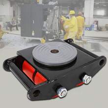 YUNRUX Heavy Duty 6T 360° Machine Dolly Skate Machinery Roller Mover Cargo Trolley Kit