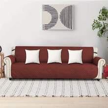 YUNRUX 4-Seater Sofa Cover Waterproof Nonslip Couch Slipcover Furniture Protector New - Red - View 9