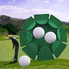 1 Pc Green All-Direction Putting Cup Practice Hole Cup Surface Flocking For Indoor &Outdoor Golf Practicing, Essential Golf Gear For Men & Women, Perfect Gift For Golf Lovers